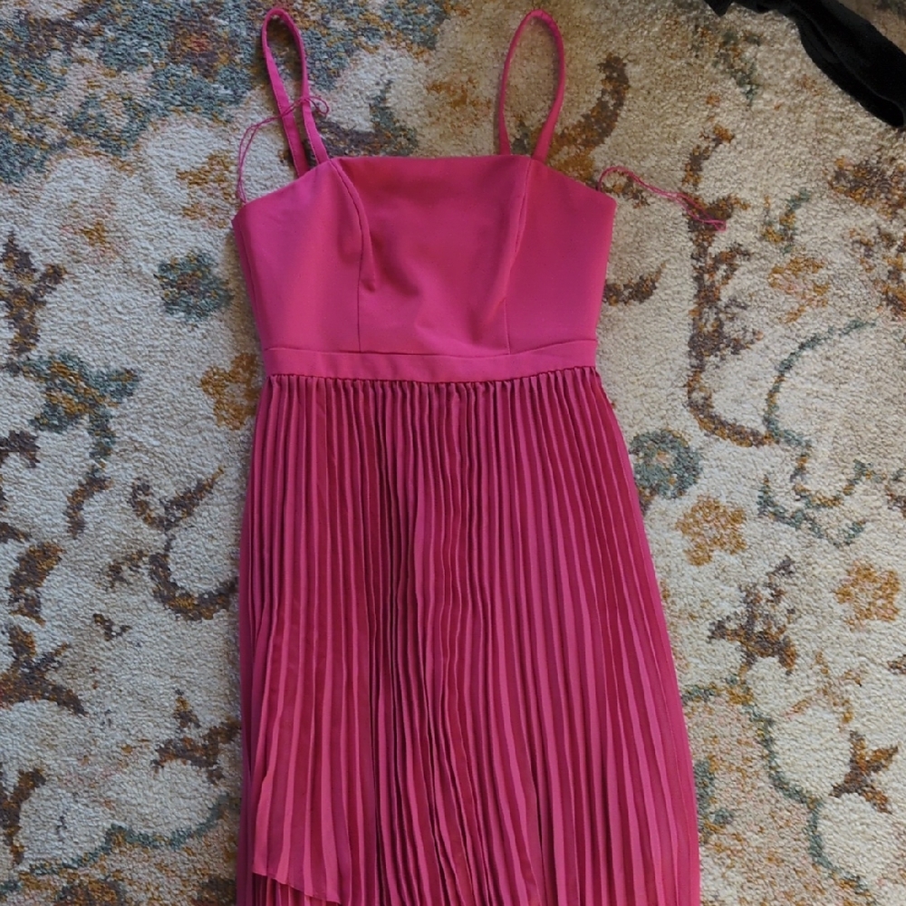 Aidan Mattox Vibrant Pink Dress